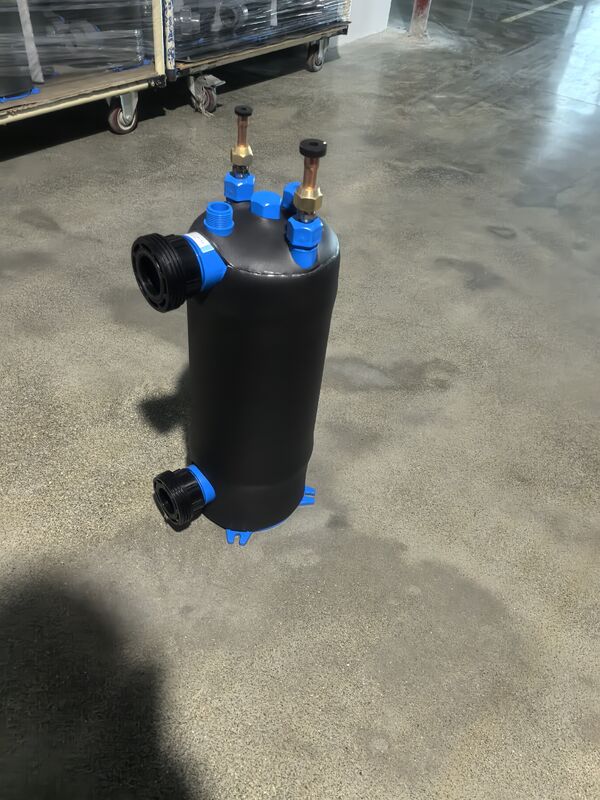 2 इंच वाटर कनेक्शन टाइटेनियम रेफ्रिजरेशन हीट एक्सचेंजर ETA-5, औद्योगिक शीतलन के लिए आउटलेट तापमान 7C सुनिश्चित करता है