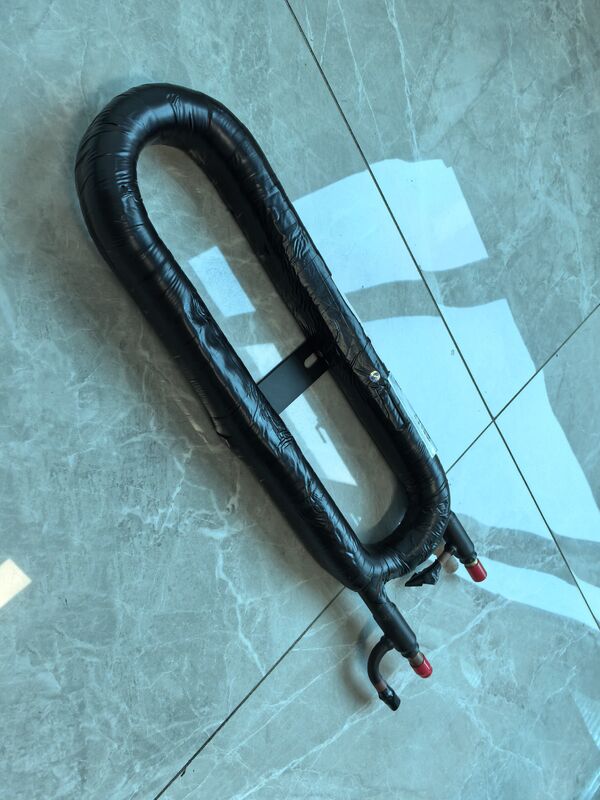 ऊंचाई Mm 520 समाक्षीय हीट एक्सचेंजर समर्थन शीतल पदार्थ दबाव 3.5Mpa और शीतल पदार्थ R22 R134a R407c R410a थर्मल हस्तांतरण के लिए इंजीनियर