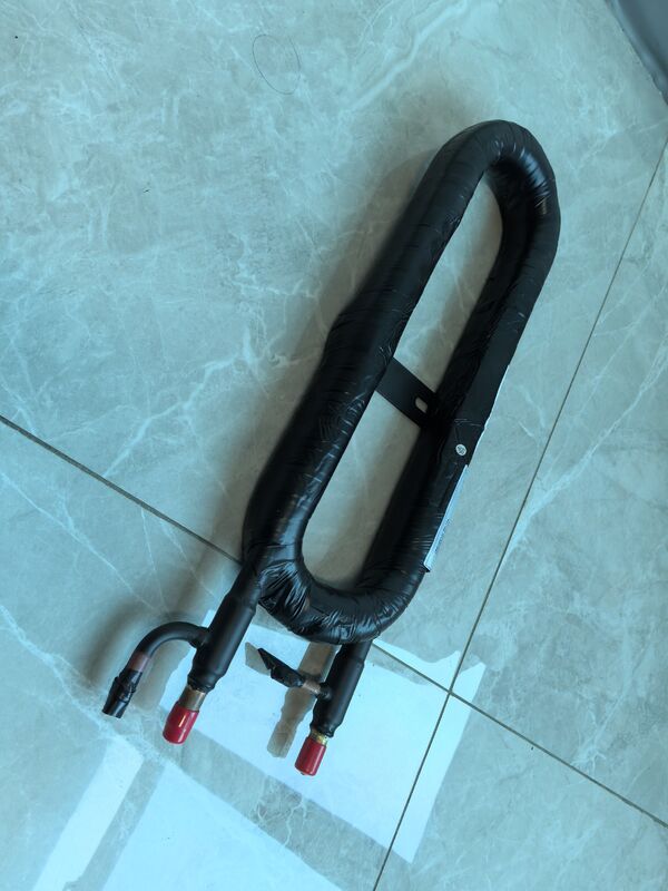 स्टेनलेस स्टील एचवीएसी समाक्षीय हीट एक्सचेंजर विभिन्न एचवीएसी प्रतिष्ठानों के साथ संगत 3 4 इंच पानी कनेक्शन की पेशकश