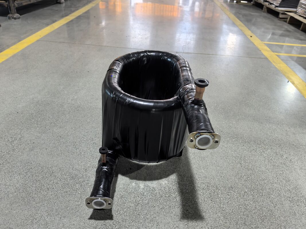 कार्य तापमान सीमा माइनस 50 से 150 डिग्री एचवीएसी समाक्षीय हीट एक्सचेंजर ट्यूब की दीवार मोटाई 1.2 से 2.0 मिलीमीटर ऑपरेशन के लिए प्रदान करता है