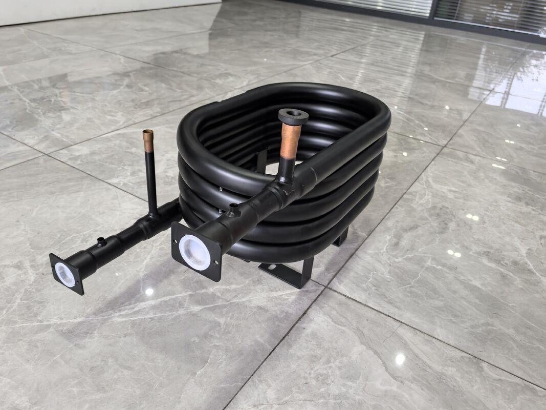 पानी का दबाव 1.0Mpa समाक्षीय हीट एक्सचेंजर रेफ्रिजरेटर के लिए उपयुक्त R22 R134a R407c R410a R32 R290 क्षमता 5 से 300 किलोग्राम