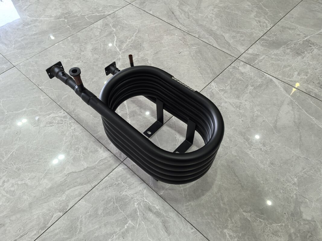 शीतलन समाक्षीय हीट एक्सचेंजर तांबे के आंतरिक ट्यूब और एसपीएचसी स्टील बाहरी ट्यूब के साथ बनाया गया है जो गर्मी हस्तांतरण प्रदर्शन सुनिश्चित करता है