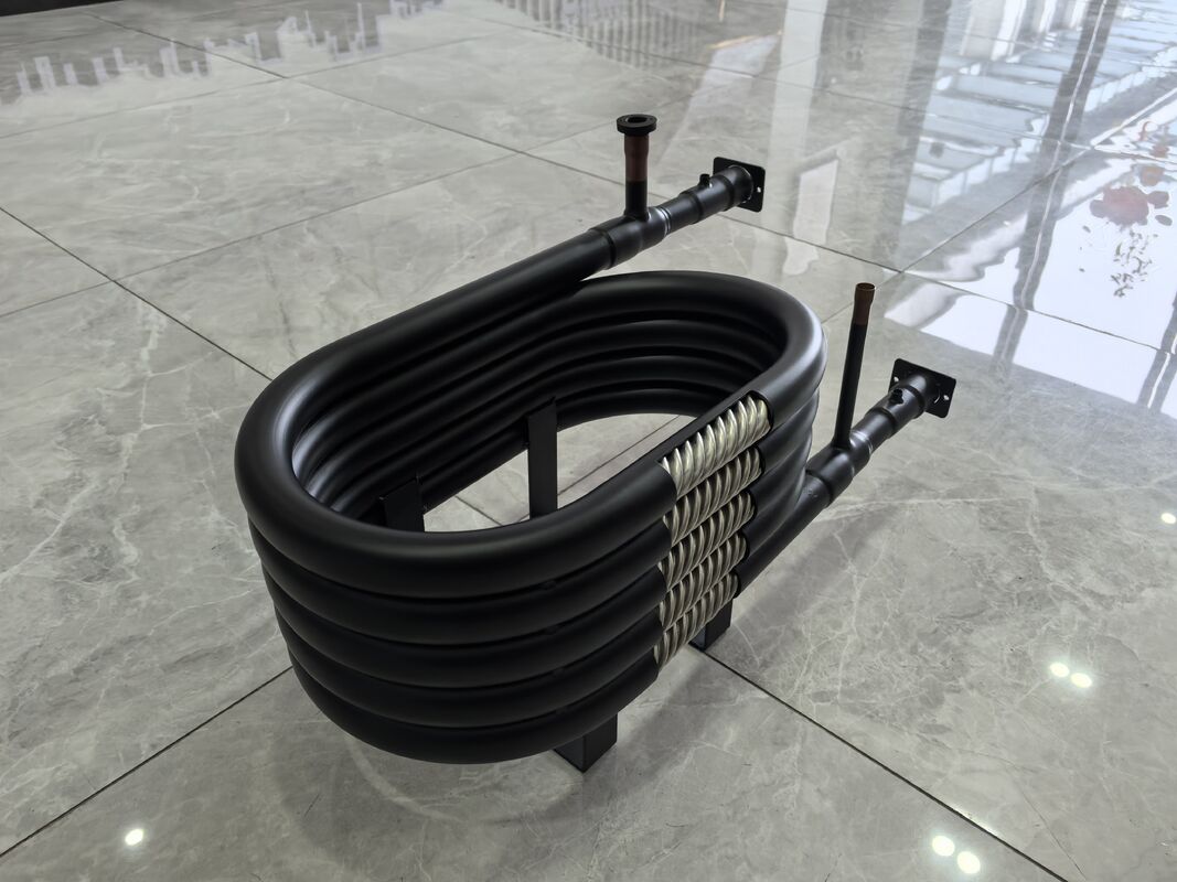 एसपीएचसी स्टील ट्यूब एचवीएसी समाक्षीय हीट एक्सचेंजर सर्पिल घुमावदार निर्माण के साथ गर्मी हस्तांतरण अनुप्रयोगों के लिए डिज़ाइन किया गया