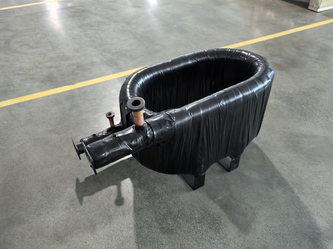 ऑपरेटिंग तापमान रेंज माइनस 50 सेल्सियस से 150 सेल्सियस तक ऊंचाई 120 से 1000 मिलीमीटर और चौड़ाई 140 मिलीमीटर के साथ समाक्षीय हीट एक्सचेंजर थर्मल प्रबंधन के लिए