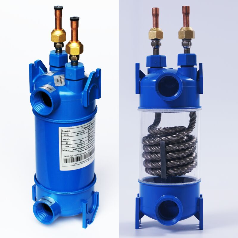 पीपी आउट शेल टाइटेनियम हीट एक्सचेंजर आदर्श हीटिंग कूलिंग ऑपरेटिंग तापमान रेंज माइनस 200 सेल्सियस से 400 सेल्सियस