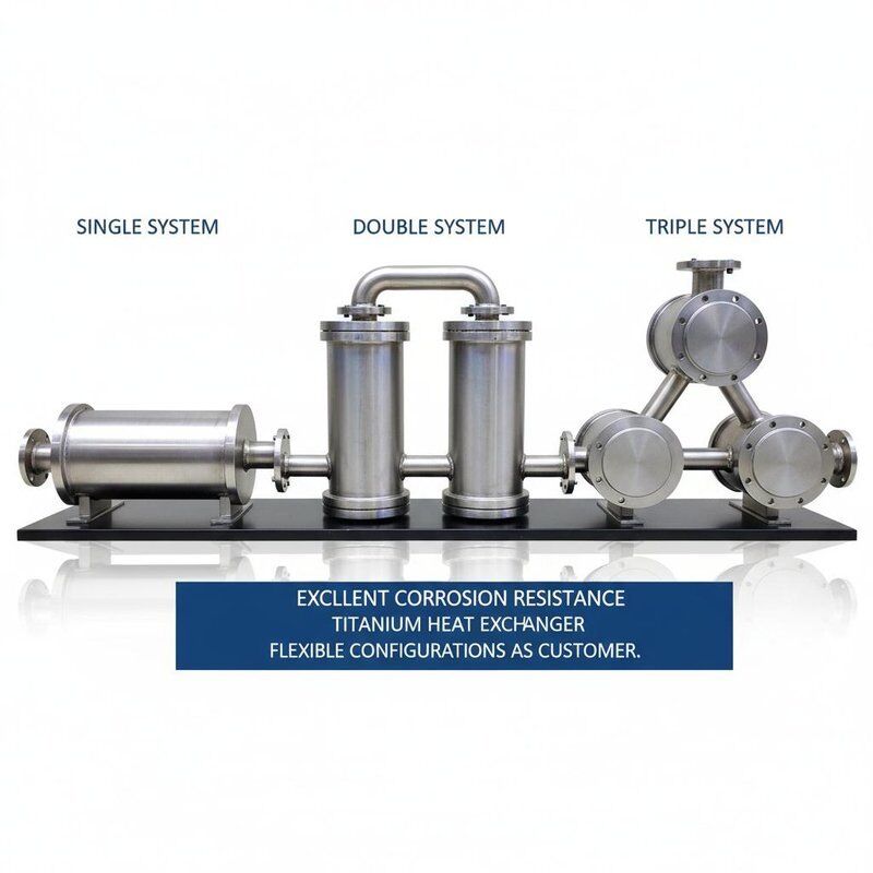 Excellent Corrosion Resistance Lightweight Titanium Heat Exchanger CIP Compatible for Industrial Applications