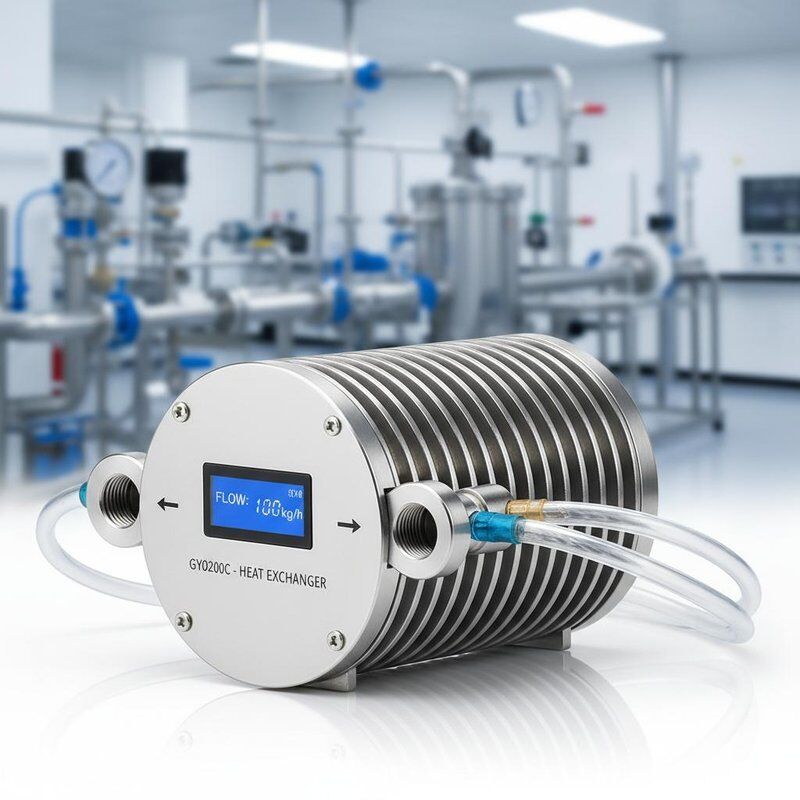 GY0200C कोएक्सियल हीट एक्सचेंजर 1 से 100 किग्रा वजन, 30°C-99°C कार्य तापमान, और कुशल ताप हस्तांतरण के लिए 2-10 मीटर ट्यूब लंबाई के साथ