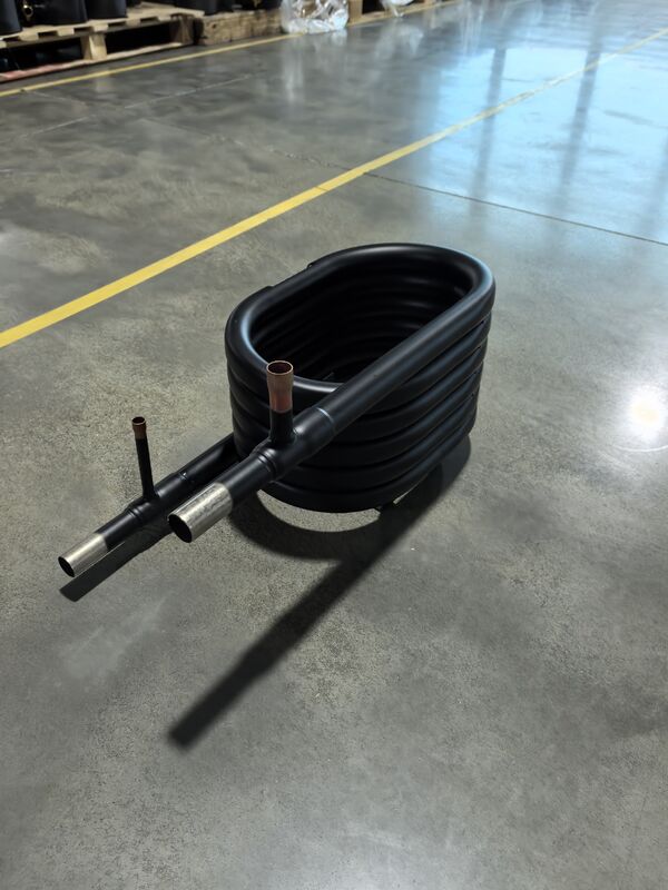 एचवीएसी सिस्टम के लिए 1.0 एमपीए जल पक्ष दबाव और अनुकूलन योग्य रेफ्रिजरेंट आउटलेट के साथ स्टेनलेस स्टील कोएक्सियल हीट एक्सचेंजर