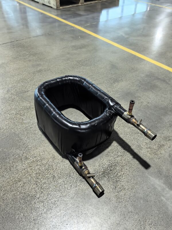 9.52 मिमी रेफ्रिजरेंट आउटलेट के साथ समाक्षीय हीट एक्सचेंजर 1.0Mpa पानी साइड दबाव और लंबे समय तक संचालन के लिए टिकाऊ निर्माण