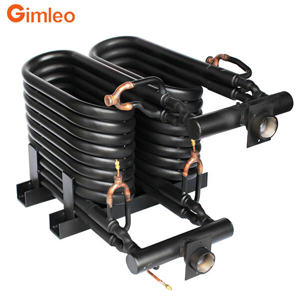 20HP 70KW 240000 BTU कंडेनसर वाष्पीकरण ट्यूब में ट्यूब हीट एक्सचेंजर HVACR के लिए समाक्षीय हीट एक्सचेंजर