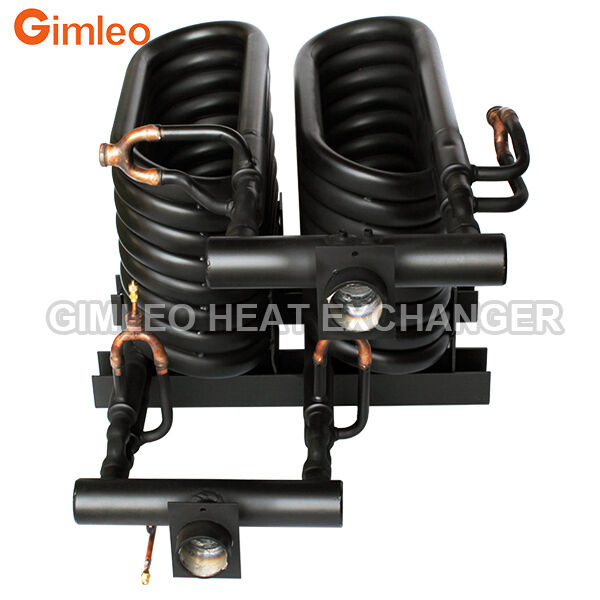 20HP 70KW 240000 BTU कंडेनसर वाष्पीकरण ट्यूब में ट्यूब हीट एक्सचेंजर HVACR के लिए समाक्षीय हीट एक्सचेंजर